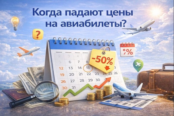 Когда падают цены на авиабилеты: закономерности, факторы и инструменты поиска выгодных перелётов